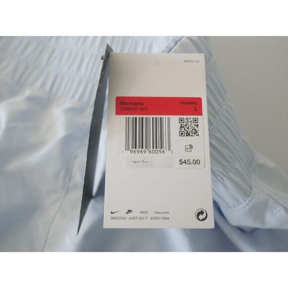 Nike One Women's Dri-FIT Ultra High-Waisted 3" Brief-Lined Shorts Armori Blue L - Picture 7 of 9